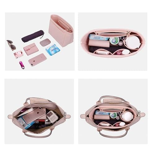 Lckaey Organiseur de sac en feutre pour sac Le Pliage grand modèle,Y012, beige, L - L/11.4*7.3*8.86in - Beige thumbnail 6