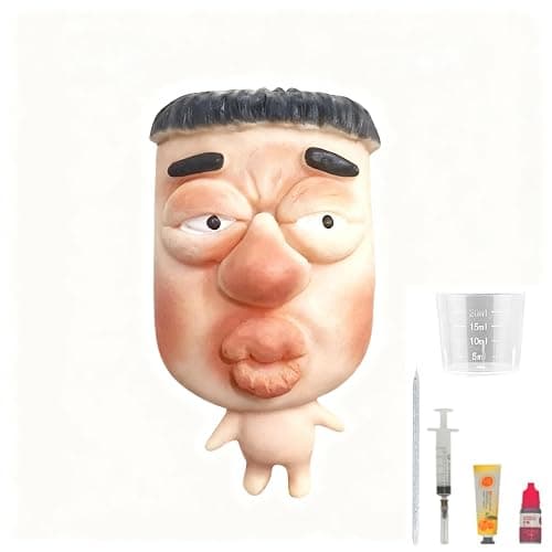 Pimple Popper Toy Set, Ultra Soft Cute Face Pimple Popping Fidget Toy, Refillable Pimple Toy with Sensory Cream, Silicone Squishy Squeeze Toy for Stress Relief & Anxiety Relief(SquishFace) - Image 1