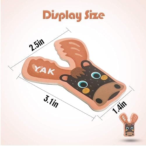 USATDD Jumbo Magnetic Letters Colorful ABC Alphabet Animal Shape Toys Large Uppercase Refrigerator Fridge Magnets Preschool Educational Toy Set Learning Spelling Game for 3 4 5 Year Old Toddler Kids thumbnail 3