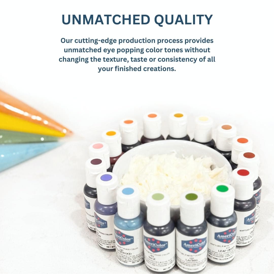 Food Coloring AmeriColor Student Kit, 12 .75 Ounce Bottles Soft Gel Paste Colors thumbnail 5