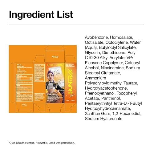 Anua, Zero-Cast Moisturizing Sunscreen SPF 50, Glow Natural Sunscreen for face, No White Cast, Hyaluronic Acid, Niacinamide, Oil-Free, KPop Demon Hunters, Korean Skincare, 1.69 fl oz thumbnail 9