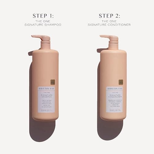 Kristin Ess Signature Shampoo and Conditioner Set with Pumps | Daily Sulfate Free, Color Safe, Hydrating, Moisturizes, Adds Softness & Shine - Pear Fragrance, 33.8 fl oz each 2-pack thumbnail 3