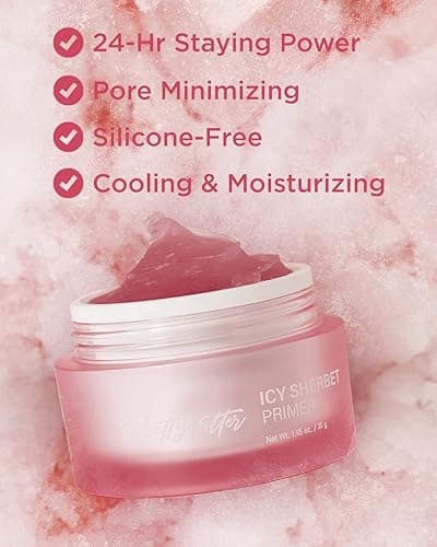 TOUCH IN SOL Icy Sherbet Primer + Redness Correcting Base Set - Silicone Free Pore Minimizing Primer - Tone Neutralizing before Foundation, 1.01 + 1.01 fl.oz. - Base & Primer thumbnail 3