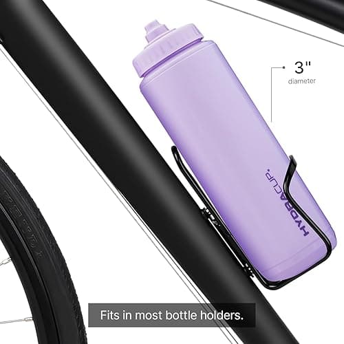 Hydra Cup Sport [4 Pack] 32 oz Squeeze Water Bottles, Fast Flow Sports Water Bottle with Ball Blender Whisk, Bike & Cycling Water Bottle, Travel To Go, BPA Free (Bright Colors) thumbnail 4