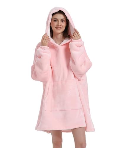 Solvienne Wearable Blanket Hoodie Men Women Oversized Flannel Sweatshirt - Image 1