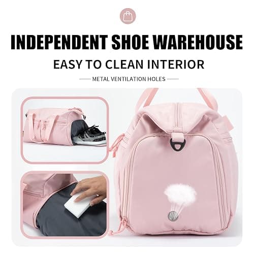VEAGIA Weekender Duffel Bag With Shoe Compartment And Wet Pocket-Luggage Everyday Overnight Bag for Men and Women Travel-Carry On Gym Bag thumbnail 3