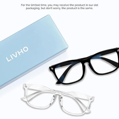 livho High Tech Blue Light Glasses - Advanced up to 99% Blue Light Blocking Computer Glasses - Screen Fatigue & UV Protection thumbnail 9