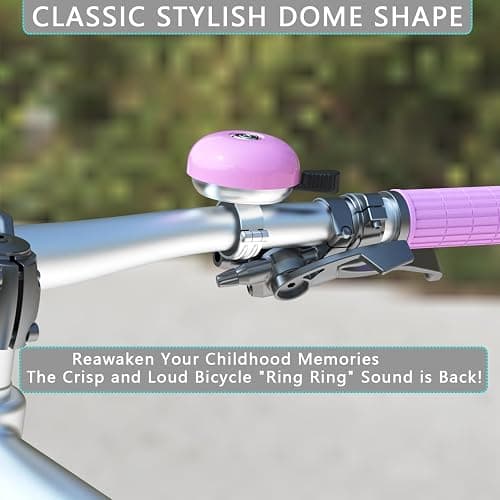 Greallthy Bike Bell Classic Bike Bells for Adults Kids, Bicycle Bell for Handlebars Adult, Loud Sound Beach Cruiser Mountain Bike Bell Accessories. thumbnail 2