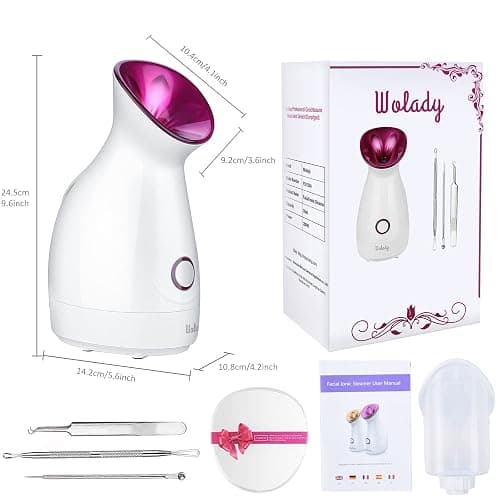 Gesichtssauna Gesichtsdampfer Gesicht Dampf, Wolady Professional Nano Ionic Gesicht Dampfgerät, Porenreiniger Gerät für Persönliche Hautpflege Gesichtspflege GesichtSPA thumbnail 6