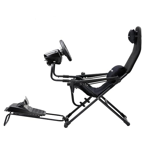 GTPLAYER Sim Racing Cockpit Foldable & Adjustable for High Performance Sim Racing Compact & Flexible Supports All Steering Wheels & Pedals for PC Wheel and Pedals Not Included(Black) thumbnail 3