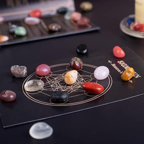 Polished Mixed Crystal Chips Set, 0.4 inches, 128 Pcs - Handpicked Tumbled Stones and Crystals Bulk for Healing, Reiki, Meditation, Witchcraft and Home Decor thumbnail 4