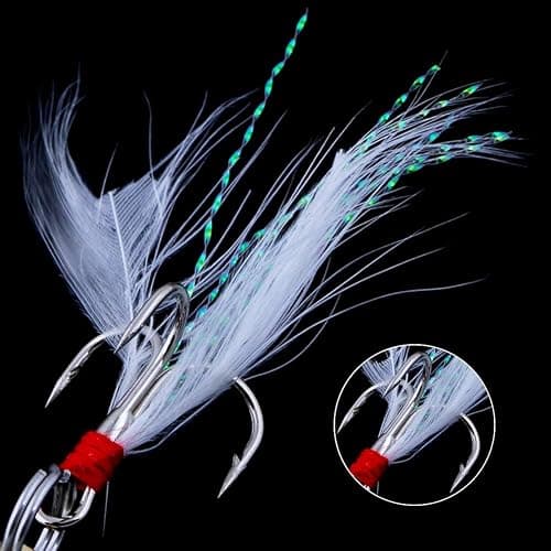 Vicloon 120 PCS Fishing Lures Mixed Including Spinners,VIB,Treble Hooks,Single Hooks,Swivels,Pliers and Tackle Box thumbnail 5