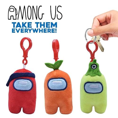Just Toys LLC Among US 3" Plush Backpack Hangers thumbnail 2