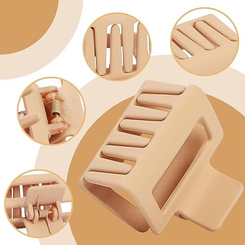NEW LIVE Hair Clip 16 Count for Women - Hair Claws for Thin Thick Curly Hair - Large and Small Matte Banana Clips - Strong Hold Nonslip Hair Claws - Various Sizes and Styles thumbnail 3