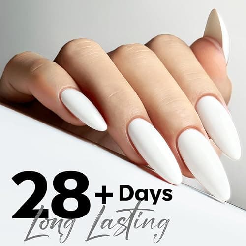 modelones White Gel Nail Polish Gel Polish Solid White Nail Poish Soak Off Pastel U V Nail Design Salon DIY Manicure 15 ML thumbnail 2