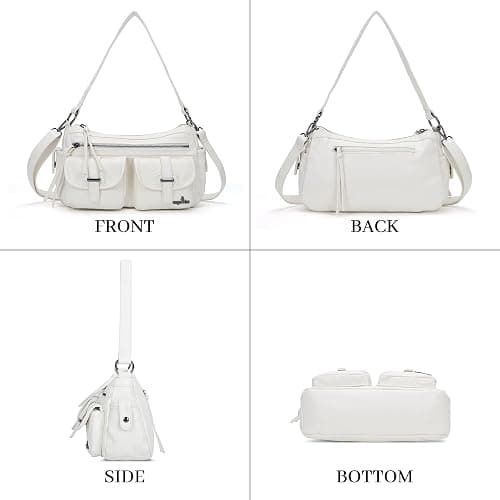 Angel Kiss Hobo Purses for Women Crossbody Shoulder Bag Ladies Multi Pocket Handbags with Adjustable Shoulder Strap thumbnail 4
