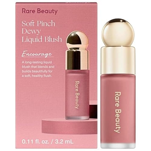 Rare Beauty by Selena Gomez Soft Pinch Liquid Blush Mini Size - Encourage - Soft Neutral Pink - Encourage - 0.11 Fl Oz (Pack of 1) - Image 1