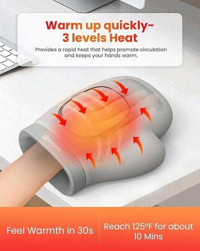 COMFIER Cordless Hand Massager for Arthritis and Carpal Tunnel,2025 Updated Bigger Electric Hand Massager with Heat and Compression,Wrist, Finger Massage,Christmas Gifts for Women,Men thumbnail 3
