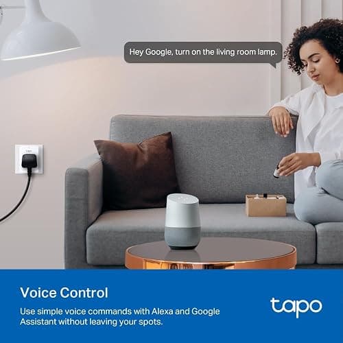 Tapo P110 (4-Pack) Smart Plug with Energy Monitoring, Max 16A, Works with Alexa & Google Home, Remote Control, Device Sharing, Alexa Plug, Smart Plugs, No Hub Required, Compact Design, Voice Control thumbnail 7
