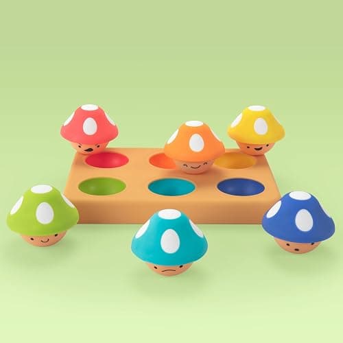 Sassy Mischievous Matching Mushrooms, Sorting Board, Social Emotional Learning Toy, STEM, 12+ Months thumbnail 6