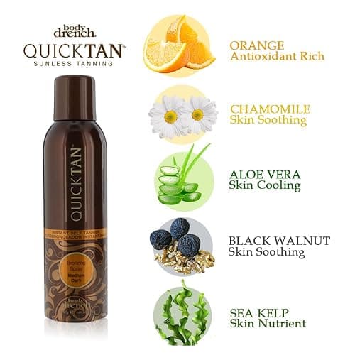 Body Drench QuickTan Instant Bronze Self Tanning Spray – Fast-Drying Self Tanner Spray for Natural-Looking Tan, 6 oz, 2 Pack thumbnail 6