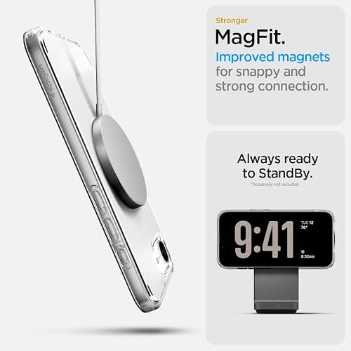 Spigen for iPhone 16e Case, Ultra Hybrid MagFit [Anti-Yellowing] [Compatible with Magsafe] - Frost White thumbnail 5