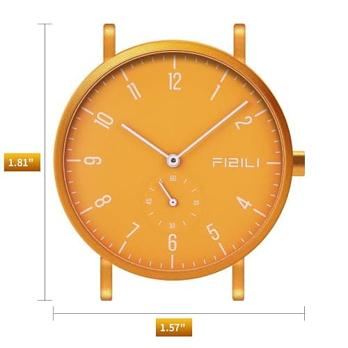 OXFANITE Men's Watch Ultra-Thin Minimalist Waterproof-Fashion Watch for Men or Women with Silicone Band Wrist Watches thumbnail 4