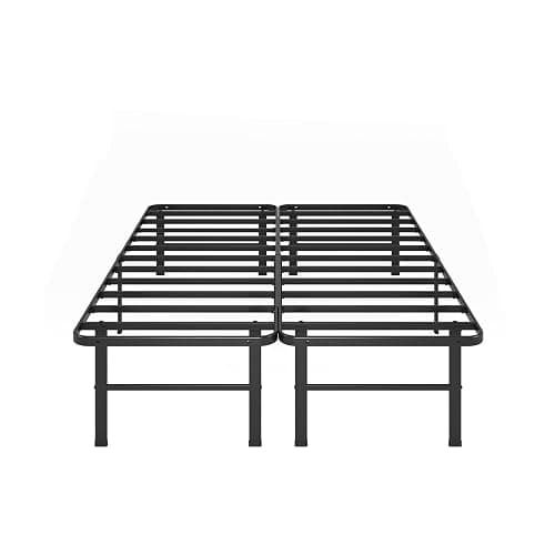 Zinus Rumi 14in Queen Metal Bed Frame, Quick Assembly SmartBase® Mattress Foundation, Heavy Duty Sturdy Steel with No Box Spring Needed, Eco-Friendly Packaging, Black thumbnail 11