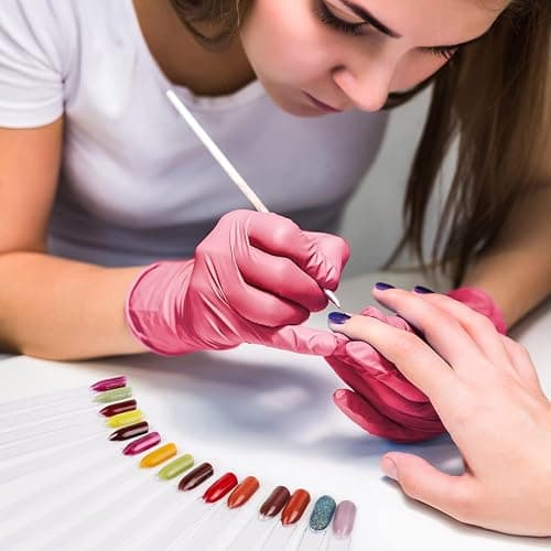 Nail Color Swatch Sticks 50PCS Clear Fan Display Tips With Ring | Nail Sample Tips With Number Stickers, For Polish Color Display Practice, Salon, Home Manicure thumbnail 8