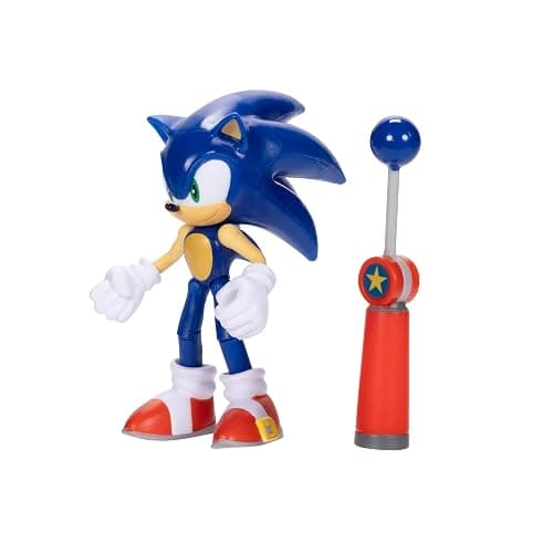Sonic the Hedgehog 4-inch Sonic Action Figure with Blue Checkpoint Accessory. Ages 3+ (Officially licensed by Sega) thumbnail 4