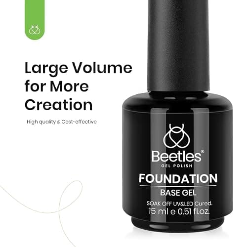 Beetles 3Pcs 15ml Builder Nail Gel with No Wipe Top Coat Gel Nail Polish and Base Coat Christmas Set for Nails Shine Finish and Long Lasting Nail Protection UV/LED Lamp Needed Gift for Women thumbnail 7