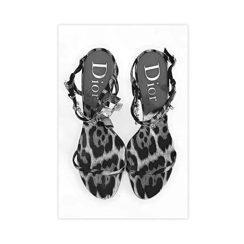 Dehub Black And White Luxury Poster for Home Office Decoration Chic Fashion Canvas Prints for Wall Aesthetic Perfect Gifts for Birthday Party Unframe-style 08x12inch(20x30cm) - Image 1