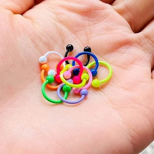 20 Pieces 16G Stainless Steel Septum Jewelry thumbnail 3