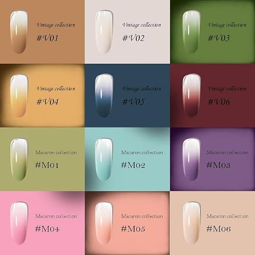 FAVAI Airbrush Gel Nail Polish, 24 Colors, No Dilution,Acetone-Free,French Manicure,Ombre Nail Art,DIY,Salon Quality Nail Supplies,Perfect Gifts for Girls & Women thumbnail 2