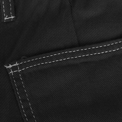 Denim-Latzhose für Damen, Sommer, lässige Shorts, Latzhose, Denim-Overall, Damen, lockere Passform, kurze Jeans, Jumpsuit mit Taschen, bequem, zum Ausgehen, kurze Latzhose für Damen thumbnail 4