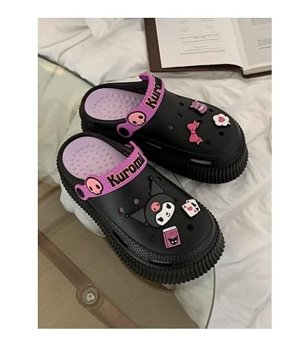 CEINOM Cute Cartoon Slippers Kuromi Kawaii Slippers for Women Cloud Slides indoor Outdoor Soft Comfy Anti-Slip garden Shoes thumbnail 3