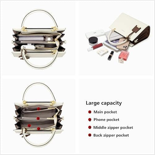 Cnoles Handbags for Women Large Capacity Tote Shoulder Bags Ladies Handle Satchel Purse thumbnail 3