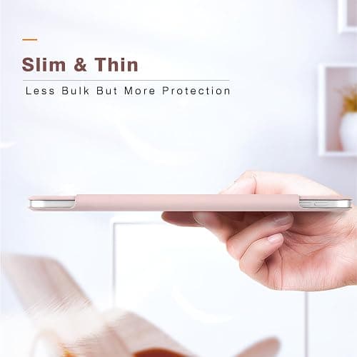 Dwopar for iPad Air 7/6/5/4 Magnetic Case, Slim Smart Folio for Air 5th/4th Generation 10.9 Inch 2022/2020 Model, Trifold Stand Case for iPad Air 11 inch M3/M2 2025/2024, Auto Sleep/Wake (Pink) thumbnail 8