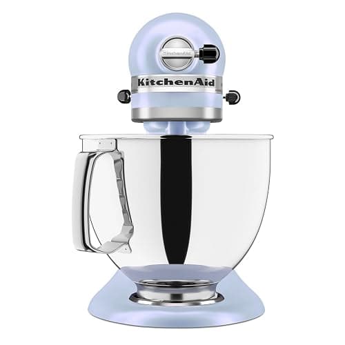 KitchenAid Artisan, 5-Qt Tilt Head Stand Mixer, KSM150PS, Blue Salt | Includes Pouring Shield for Mess-Free Mixing, 10 Speed Settings, Easily add Ingredients with the Tilt-Head Design thumbnail 4
