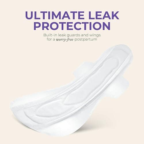 Lansinoh Peace of Mind Leak Protection & Postpartum Kit, 28-Piece Labor and Delivery Essentials with Disposable Underwear, M-L Maternity Pads and Waterproof Bed Mats, Postpartum Essentials thumbnail 7
