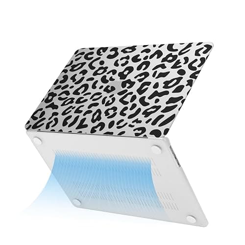 MOSISO Compatible with MacBook Air 15 inch Case 2025 2024 2023 Release M4 A3241 M3 A3114 M2 A2941 with Touch ID, Plastic Leopard Grain Hard Shell Case & Keyboard Cover & Screen Protector, Transparent thumbnail 4