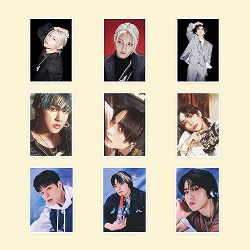 300PCS Stray-Kids Stickers Set, Cute Stickers for Door, Car, Skateboard, Cellphone for Fans (Black) thumbnail 7