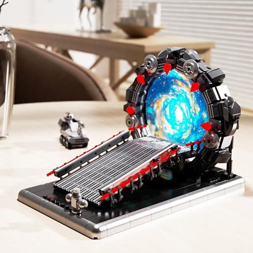 Beamryx Tunnel Mirror Building Blocks Toy, Tunnel Ring Model with Battle Vehicle, Gifts for Sci-Fi Movie Lovers, Boys and Girls 6+ (855Pcs) Compatible with Lego thumbnail 5