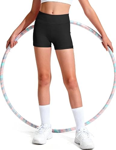 Somaibo Girls Dance Shorts Kids Bike Gymnastic Volleyball Cartwheel High Waisted Short for Youth thumbnail 6