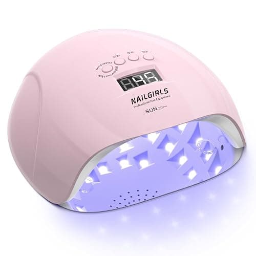 UV LED Nail Lamp,NAILGIRLS Gel Nail Lamp Professional 150W Gel Polish Nail Dryer Curing Lamps with 4 Timer Presets, Auto Sensor, Detachable Base, Nail Art Tools for Fingernail - Image 1