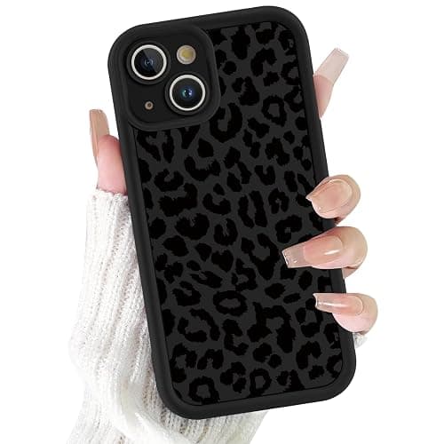 lioscre 2 Pack Cute Cheetah Print Phone Cases for iPhone 14 Case 6.1", Aesthetic Cool Leopard Pattern Design Cover Shockproof Soft Slim TPU Full Camera Lens Protective Funda for Women Girls thumbnail 4