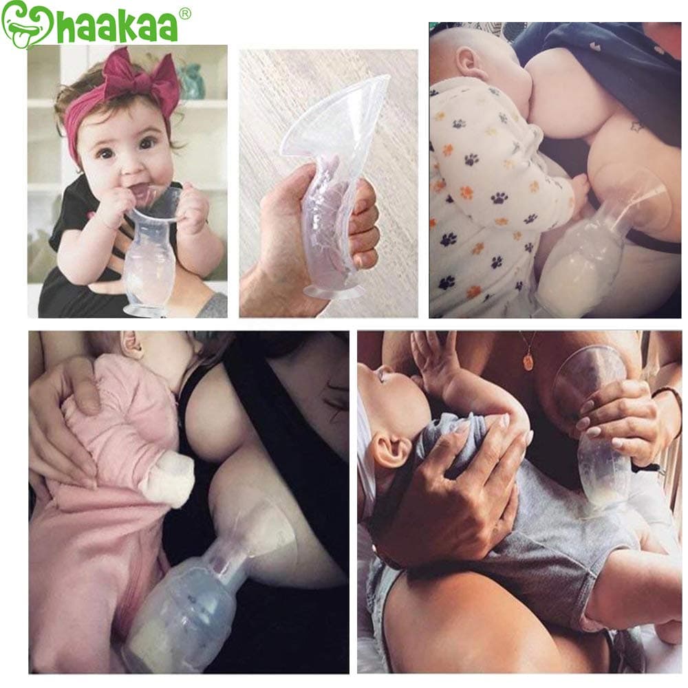 Haakaa Manual Breast Pump with Suction Base Breastmilk Collector Breastfeeding Pump thumbnail 2