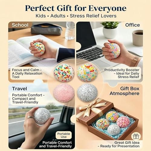 20CPS DIY Stress Ball Making Kit , Empty Stress Ball Skin with Expander & Vacuum Tool, Complete Squishy Maker Kit for Adults Kids (A- (Clear 4cm, 6cm, Barbed 6cm, White 6cm)) thumbnail 7