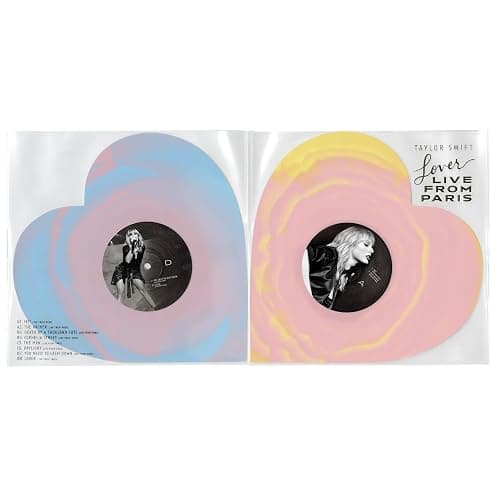Lover From Paris Heart Shaped Blue, Pink & Yellow Marbled thumbnail 2