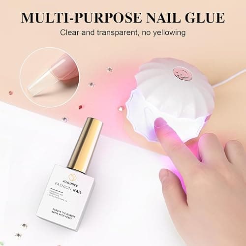 UV Nail Glue, Extra Strong Nail Glue for Press On Nails, Gel Tips, Acrylic Tips - 15 ML 5 In 1 UV Glue (Need Nail Lamp) thumbnail 3
